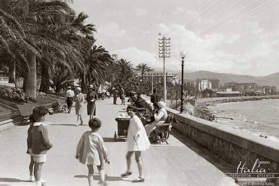 Sanremo: tourists to the Imperatrice 1933