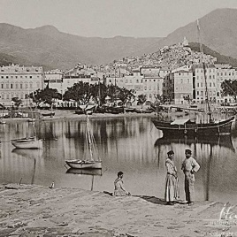 Porto di Sanremo: Ladies in costume of Alfred Noack, 1886