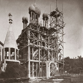 Sanremo: Eglise Russe en construction, 1907 